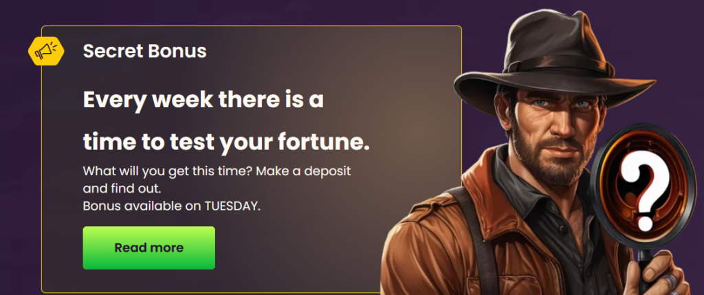 bizzo casino secret bonus