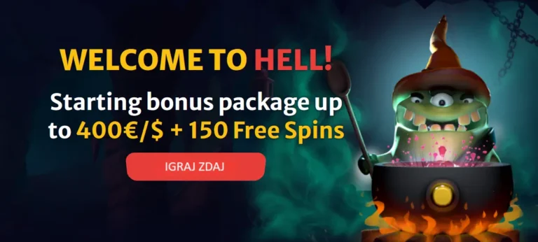 Hell SPin casino bonus dobrodošlice